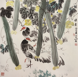 《凉意》1996年   69cm×69cm